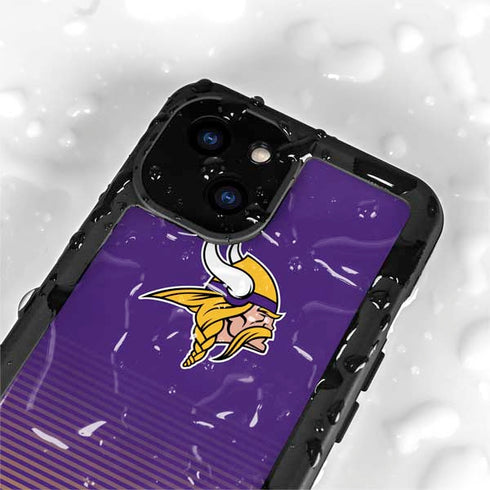 NFL Minnesota Vikings Breakaway iPhone 13 Mini Waterproof Case