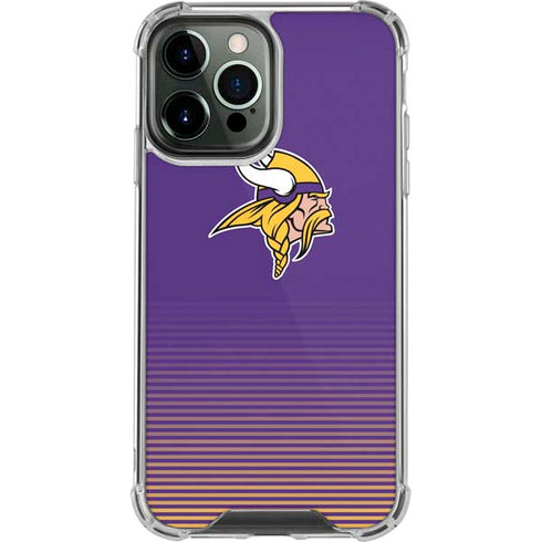 NFL Minnesota Vikings Breakaway iPhone 14 Pro Max Clear Case