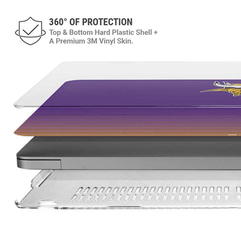 NFL Minnesota Vikings Breakaway MacBook Pro 16in (2021-25) Case plus Skin