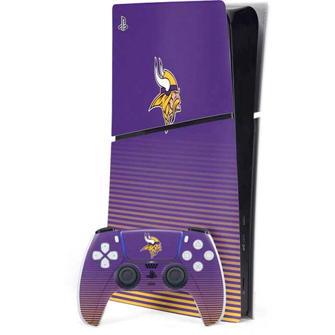 NFL Minnesota Vikings Breakaway PS5 Slim Digital Edition Console Skin