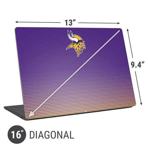 NFL Minnesota Vikings Breakaway Universal Laptop 16in (13 x 9.4in) Skin
