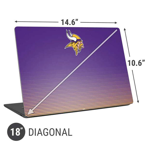 NFL Minnesota Vikings Breakaway Universal Laptop 18in (14.6 x 10.6in) Skin