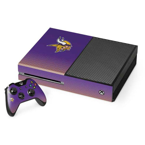 NFL Minnesota Vikings Breakaway Xbox One Console and Controller Bundle Skin