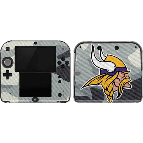 NFL Minnesota Vikings Camo Nintendo 2DS Skin