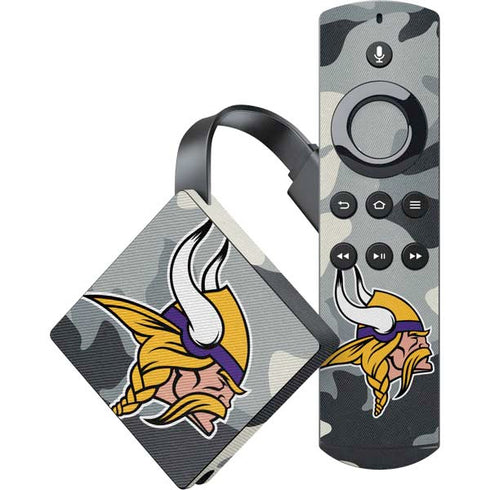 NFL Minnesota Vikings Camo Amazon Fire TV Skin