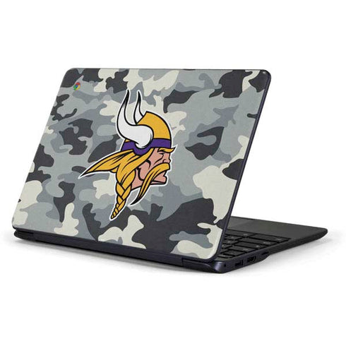 NFL Minnesota Vikings Camo Samsung Chromebook Skin