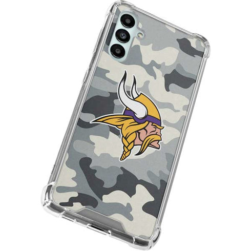 NFL Minnesota Vikings Camo Galaxy A14 5G Clear Case