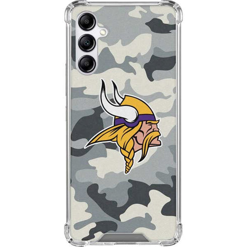 NFL Minnesota Vikings Camo Galaxy A15 5G Clear Case