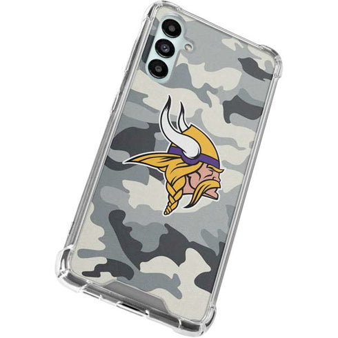 NFL Minnesota Vikings Camo Galaxy A15 5G Clear Case