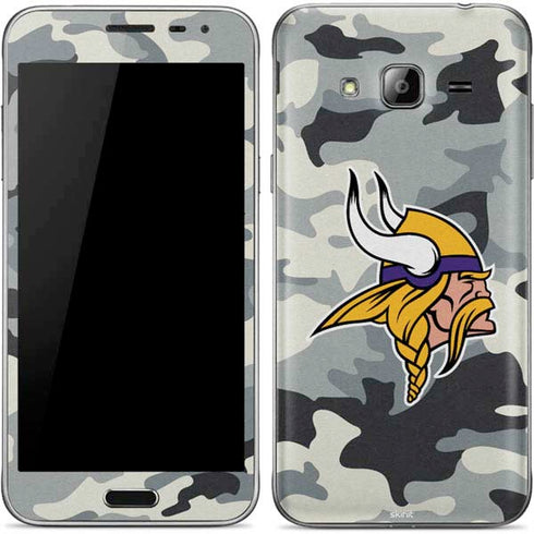 NFL Minnesota Vikings Camo Galaxy J3 Skin