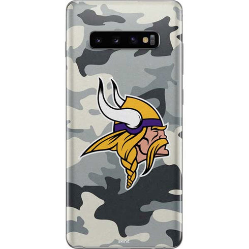 NFL Minnesota Vikings Camo Galaxy S10 Plus Skin