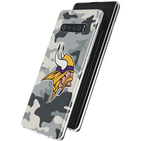 NFL Minnesota Vikings Camo Galaxy S10 Plus Skin