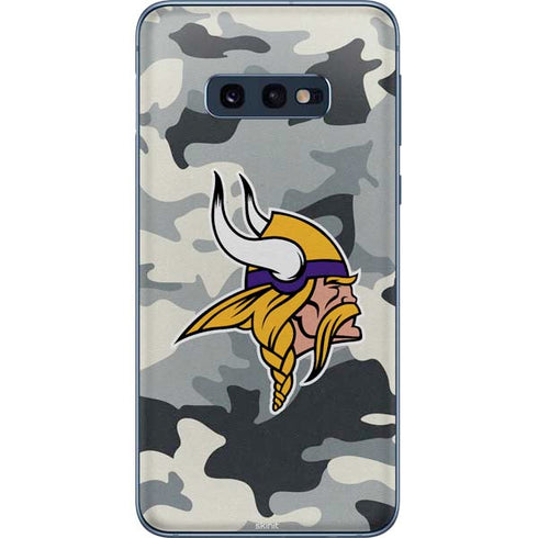 NFL Minnesota Vikings Camo Galaxy S10e Skin