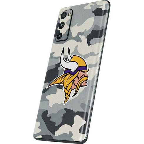 NFL Minnesota Vikings Camo Galaxy S20 Fan Edition Skin