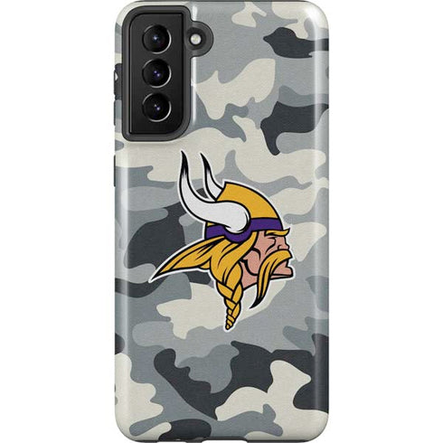 NFL Minnesota Vikings Camo Galaxy S21 Plus 5G Pro Case