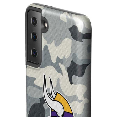 NFL Minnesota Vikings Camo Galaxy S21 Plus 5G Pro Case