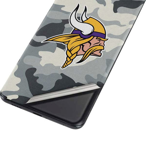 NFL Minnesota Vikings Camo Galaxy S21 Ultra 5G Skin
