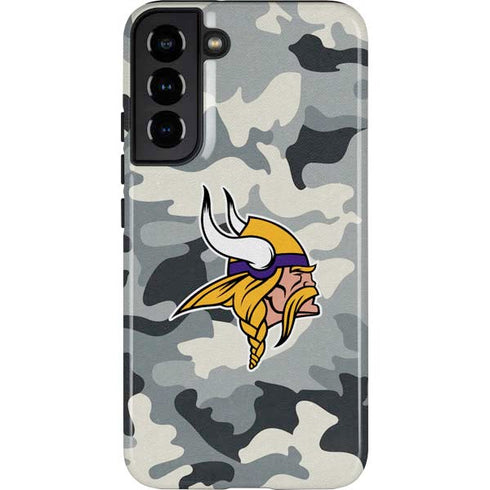 NFL Minnesota Vikings Camo Galaxy S22 Plus Pro Case