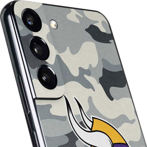NFL Minnesota Vikings Camo Galaxy S22 Plus Skin