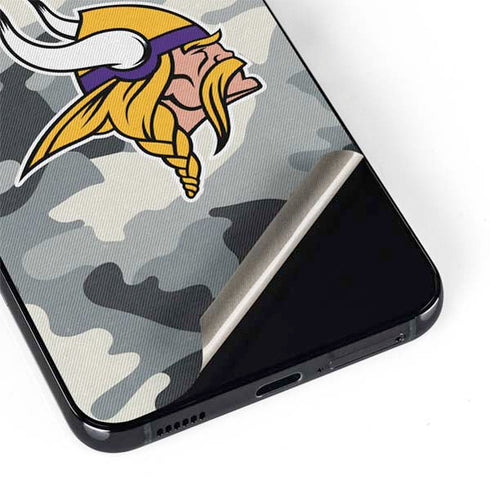 NFL Minnesota Vikings Camo Galaxy S22 Plus Skin