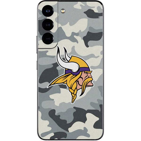 NFL Minnesota Vikings Camo Galaxy S22 Skin