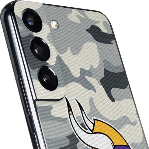 NFL Minnesota Vikings Camo Galaxy S22 Skin