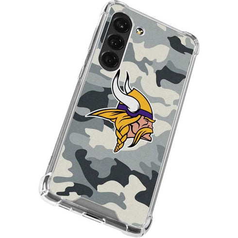 NFL Minnesota Vikings Camo Galaxy S23 Clear Case
