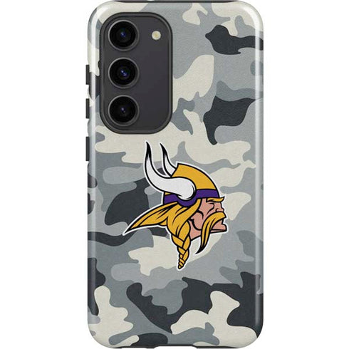 NFL Minnesota Vikings Camo Galaxy S23 Pro Case