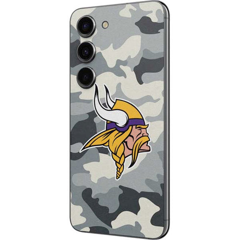 NFL Minnesota Vikings Camo Galaxy S23 Skin