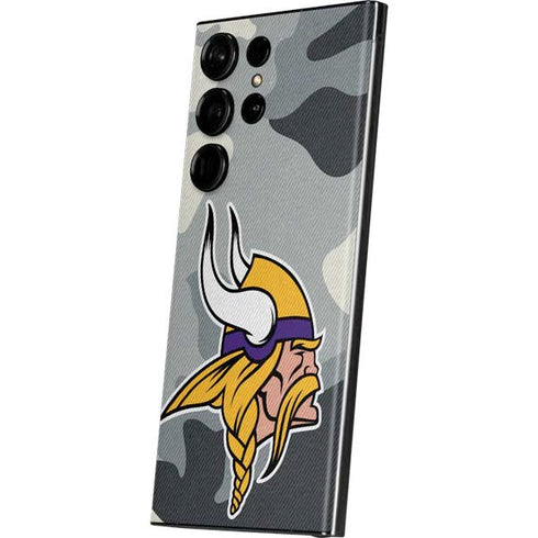 NFL Minnesota Vikings Camo Galaxy S23 Ultra Skin