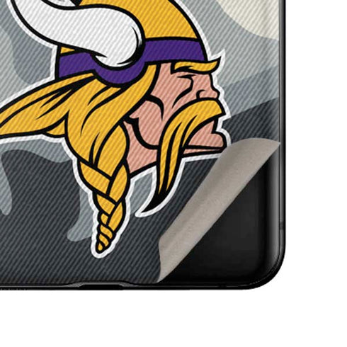 NFL Minnesota Vikings Camo Galaxy Z Flip Skin