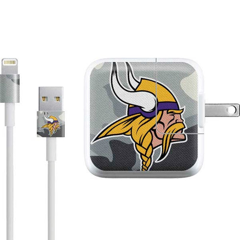 NFL Minnesota Vikings Camo iPad Charger (10W USB) Skin