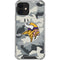 NFL Minnesota Vikings Camo iPhone 12 Clear Case