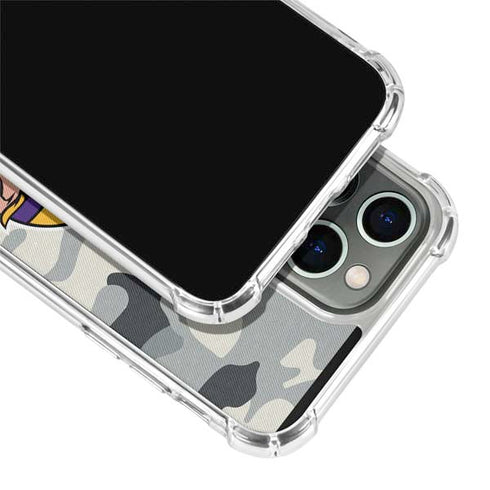 NFL Minnesota Vikings Camo iPhone 13 Pro Clear Case