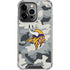 NFL Minnesota Vikings Camo iPhone 13 Pro Clear Case