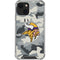 NFL Minnesota Vikings Camo iPhone 14 Clear Case