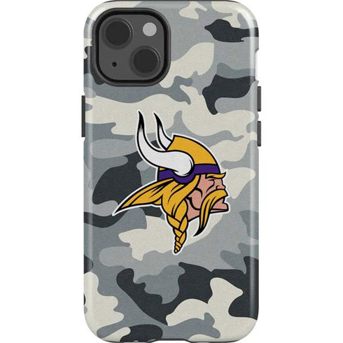 NFL Minnesota Vikings Camo iPhone 14 Impact Case
