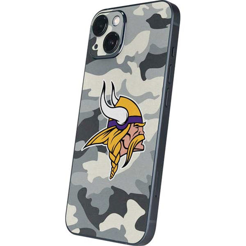 NFL Minnesota Vikings Camo iPhone 15 Plus Skin