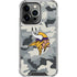 NFL Minnesota Vikings Camo iPhone 14 Pro Clear Case