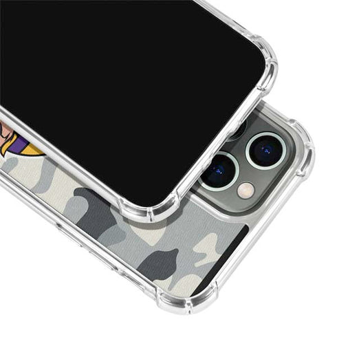 NFL Minnesota Vikings Camo iPhone 14 Pro Max Clear Case