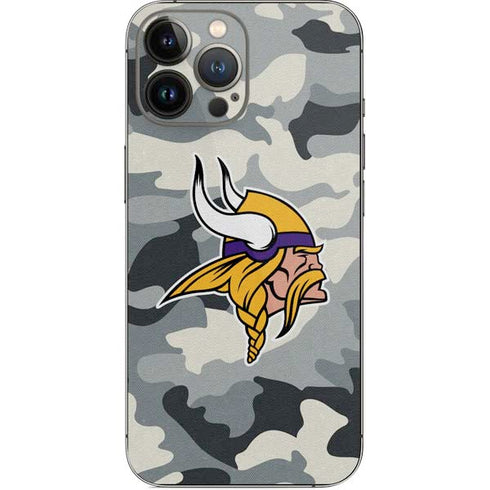 NFL Minnesota Vikings Camo iPhone 14 Pro Max Skin