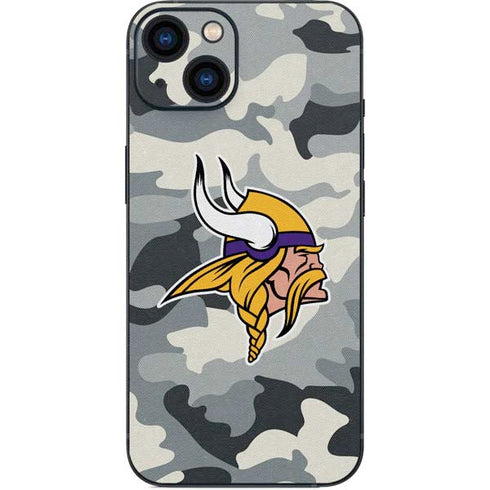 NFL Minnesota Vikings Camo iPhone 14 Skin