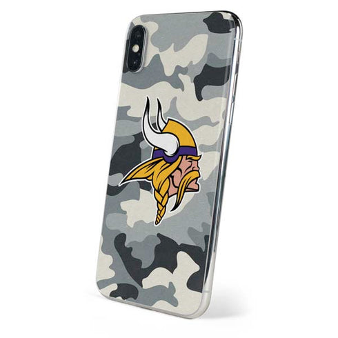 NFL Minnesota Vikings Camo iPhone X Skin