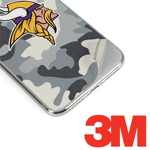 NFL Minnesota Vikings Camo iPhone XS Max Skin