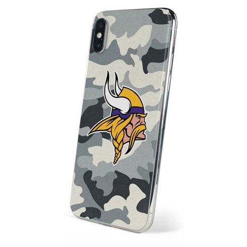 NFL Minnesota Vikings Camo iPhone XS Skin