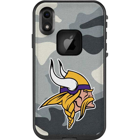 NFL Minnesota Vikings Camo LifeProof Fre iPhone Skin