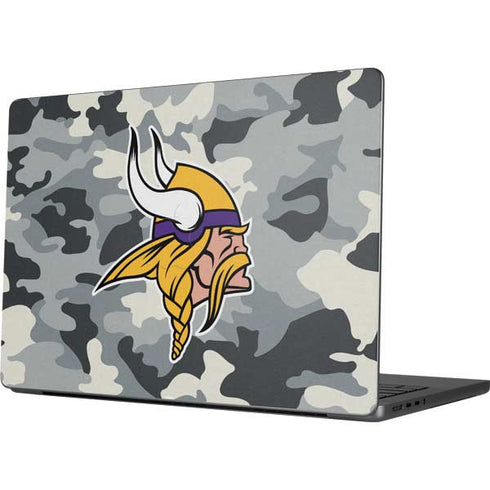 NFL Minnesota Vikings Camo MacBook Pro 14in (2021-24) Skin
