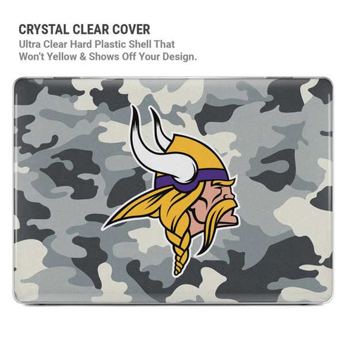 NFL Minnesota Vikings Camo MacBook Pro 16in (2021-25) Case plus Skin
