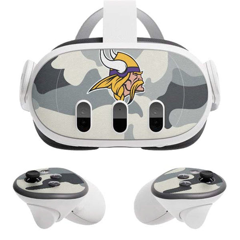 NFL Minnesota Vikings Camo Meta Quest 3 Skin
