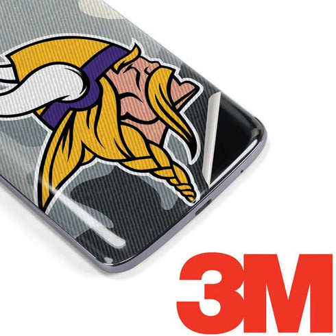 NFL Minnesota Vikings Camo Moto E5 Plus Skin